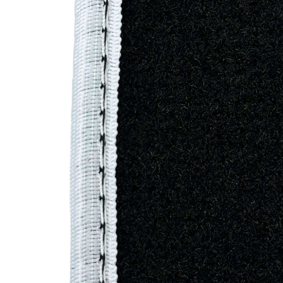 Black Mats For BMW Gran Tourer F46 (2015-2022) 5 Seats | White Trim - AutoWin