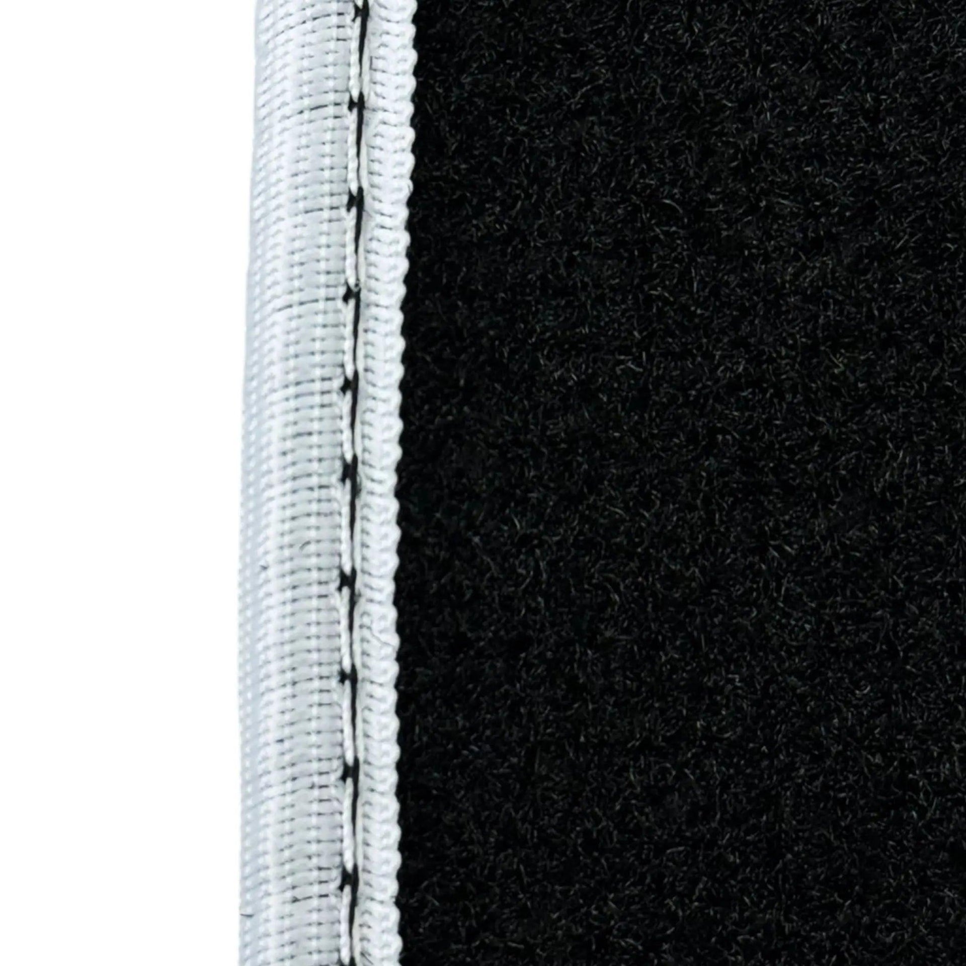 Black Mats For BMW Gran Tourer F46 (2015-2022) 5 Seats | White Trim - AutoWin