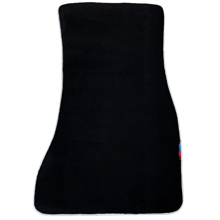 Black Mats For BMW Gran Tourer F46 (2015-2022) 5 Seats | White Trim - AutoWin