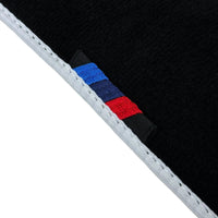 Black Mats For BMW M5 G90 (2023-2026) Sedan | White Trim - AutoWin