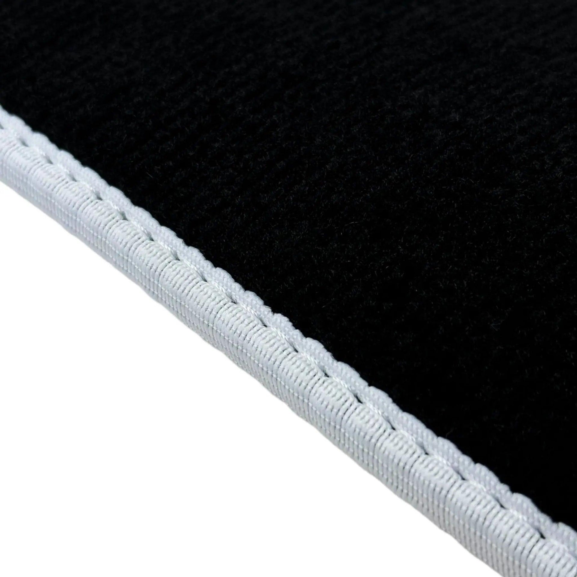 Black Mats For BMW Gran Tourer F46 (2015-2022) 7 Seats | White Trim - AutoWin