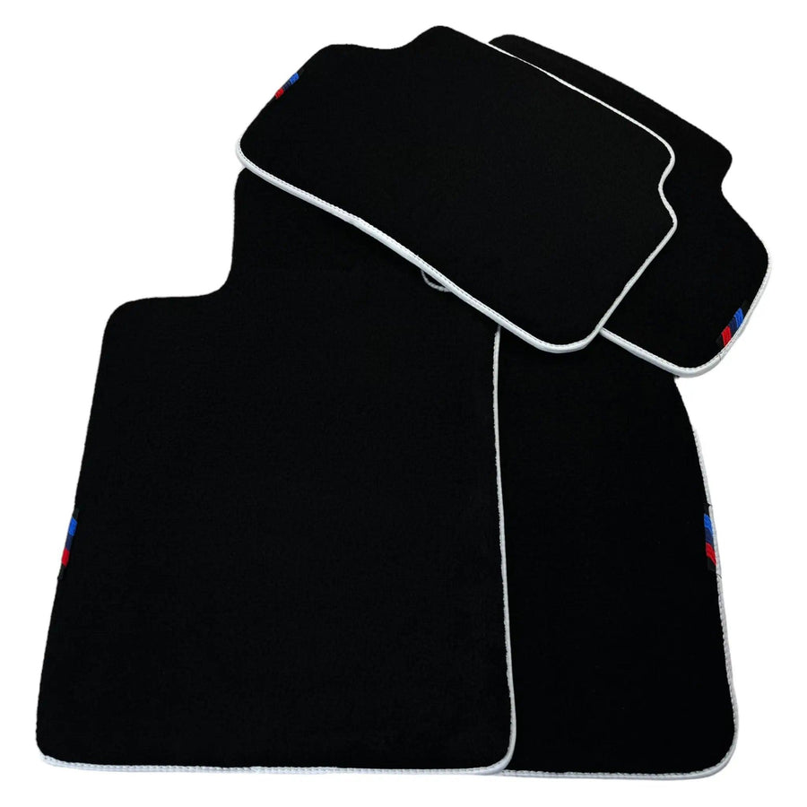 Black Mats For BMW 1 Series F70 | White Trim - AutoWin