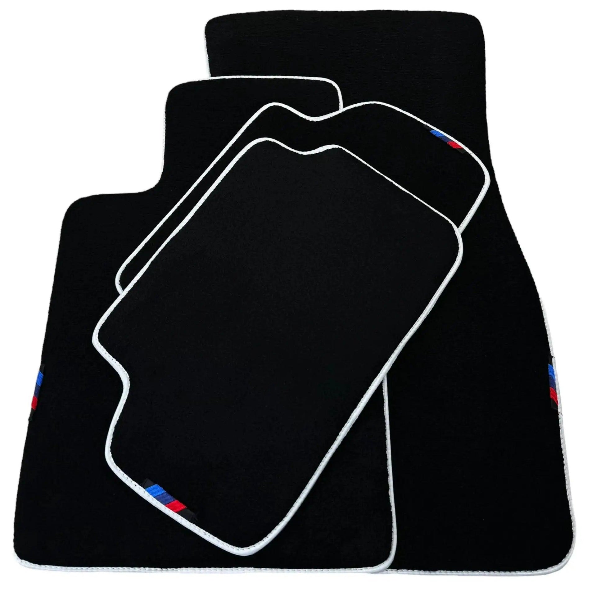 Black Mats For BMW M5 E28 | White Trim - AutoWin