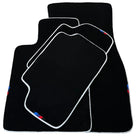 Black Mats For BMW M5 E34 | White Trim - AutoWin