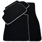 Black Mats For BMW M5 E34 | White Trim - AutoWin