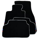 Black Mats For BMW M5 E34 | White Trim - AutoWin