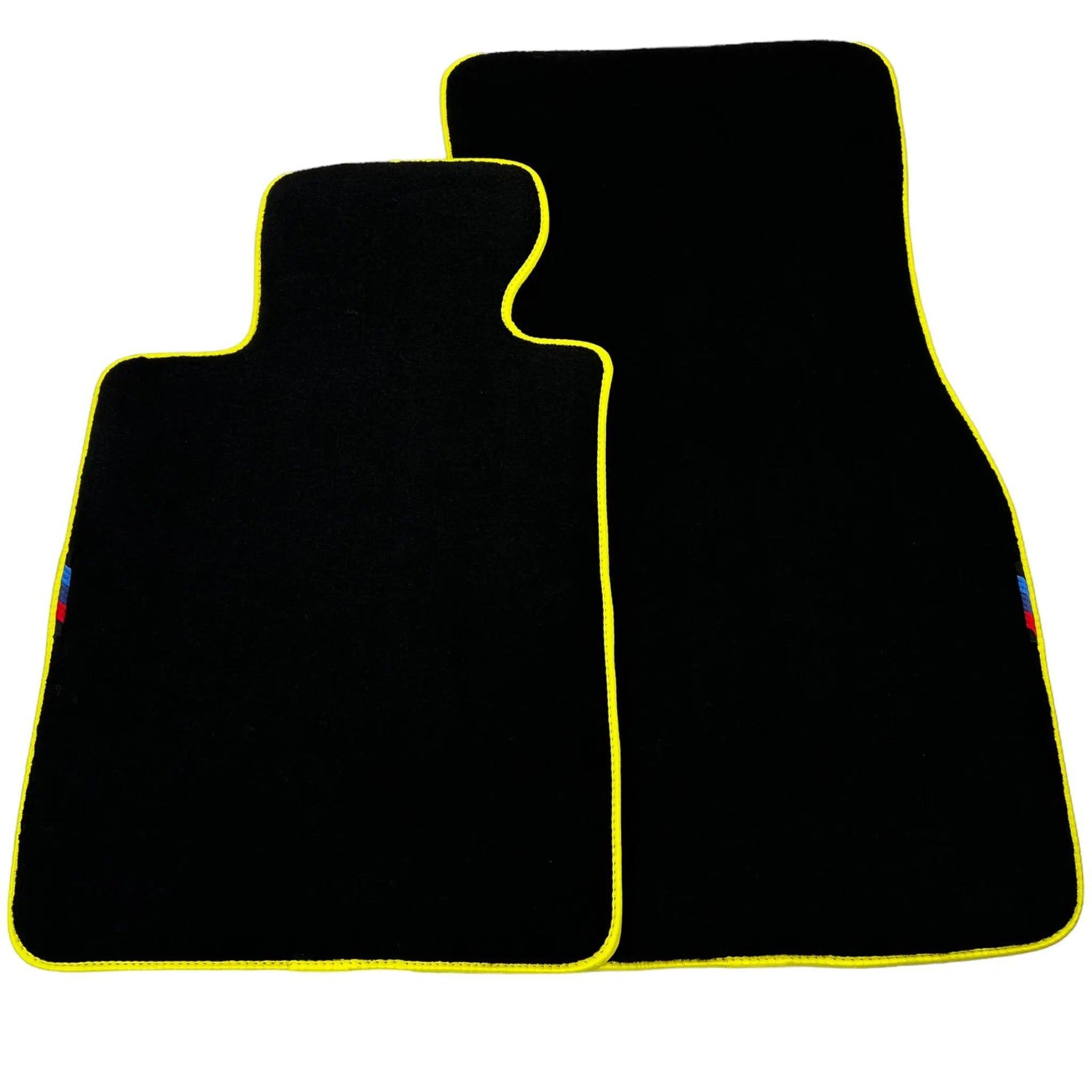 Black Mats For BMW M5 E60 | Yellow Trim - AutoWin
