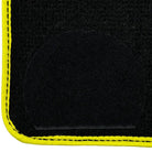 Black Mats For BMW M6 E64 Convertible | Yellow Trim - AutoWin