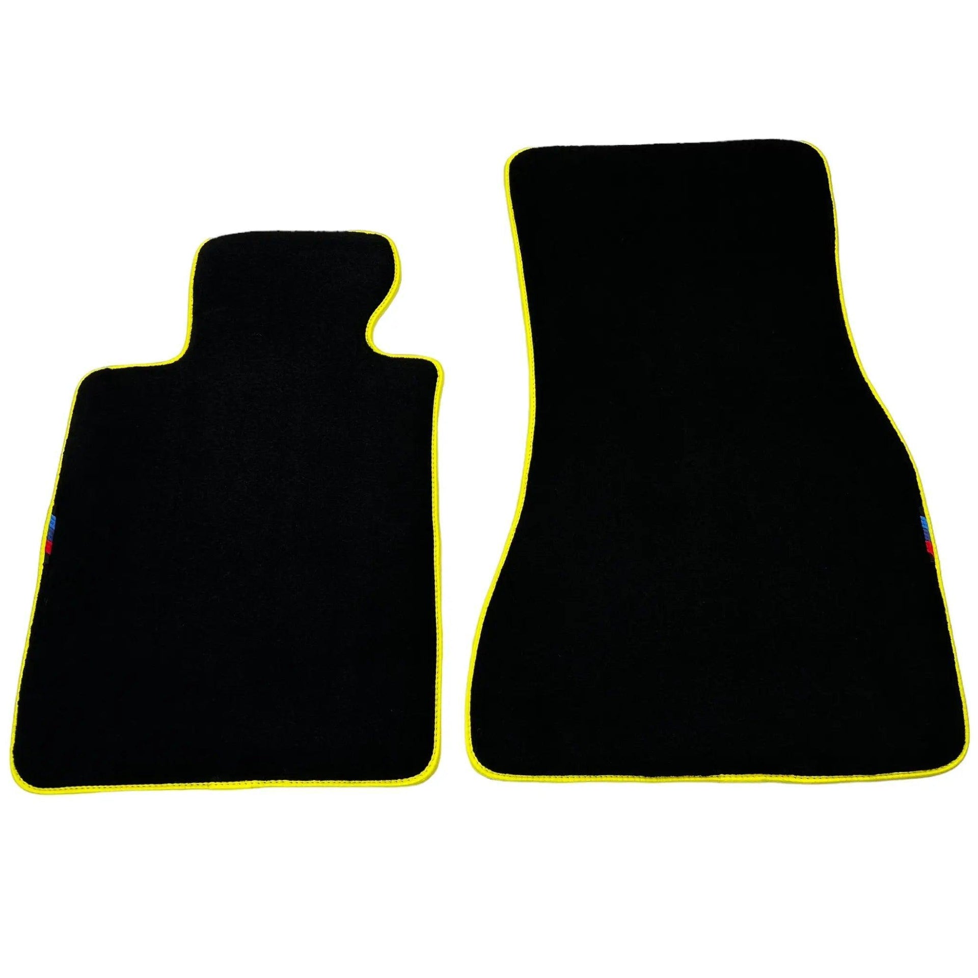 Black Mats For BMW M8 F93 4-door Gran Coupe | Yellow Trim - AutoWin