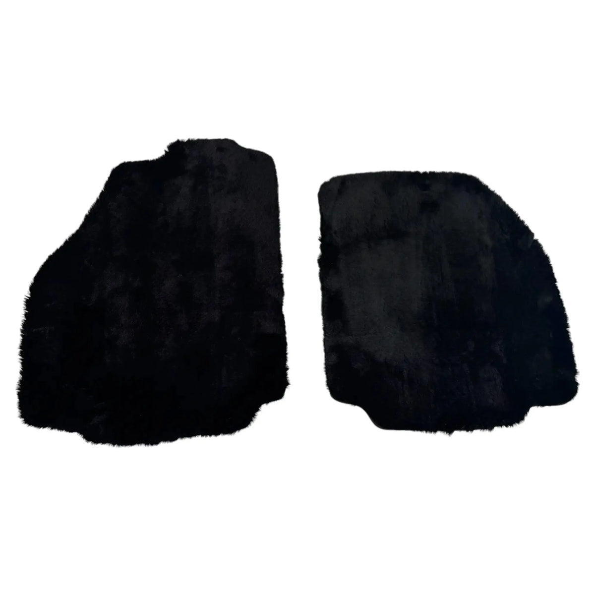 Black Sheepskin Floor Mats for Ferrari 458 Spider (2012-2015)