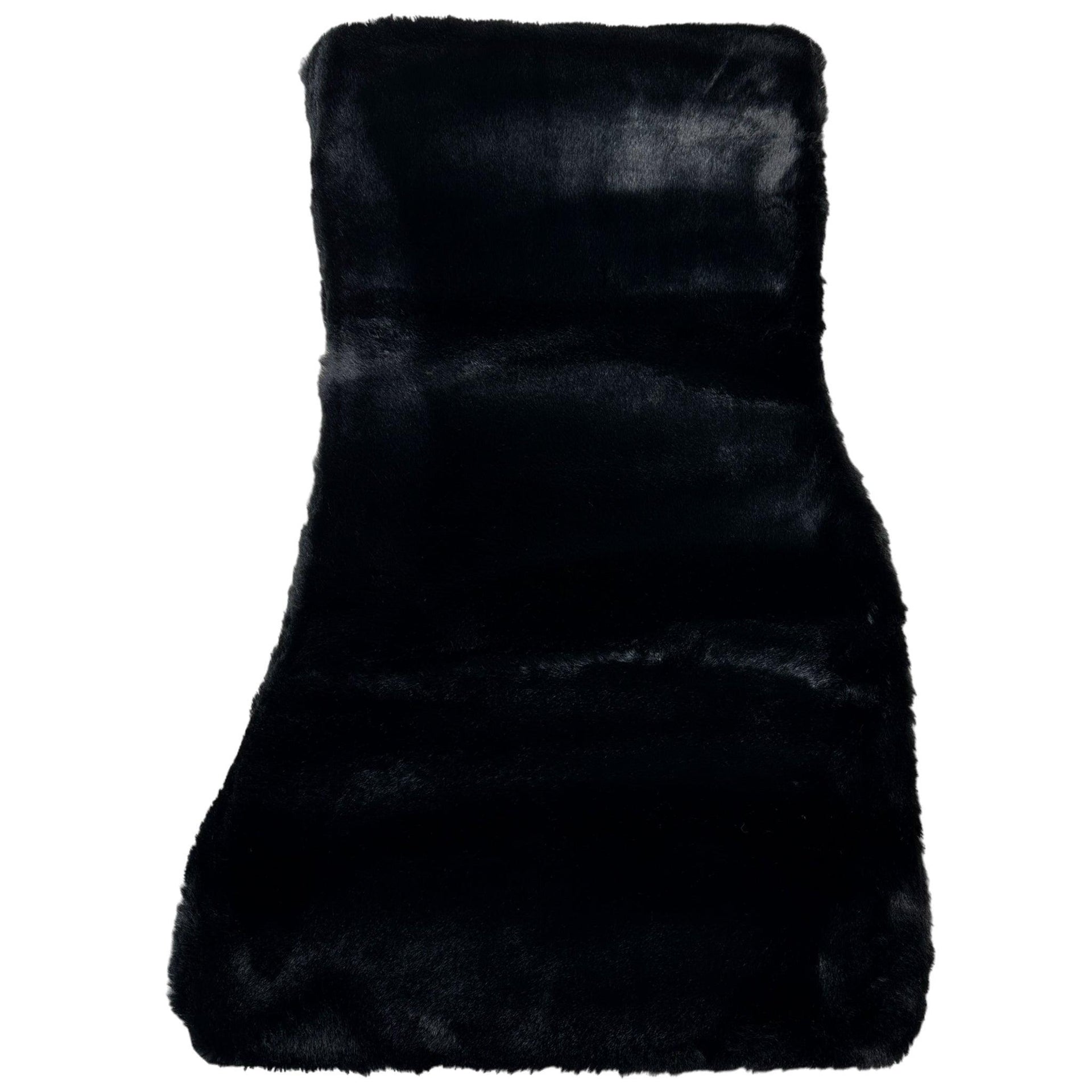 Black Sheepskin Floor Mats for Rolls-Royce Cullinan (2018-2023) No Steps Edition - AutoWin