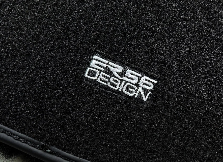 Black Sheepskin Floor Mats for Rolls-Royce Ghost Series I (2010–2020) No Steps Edition
