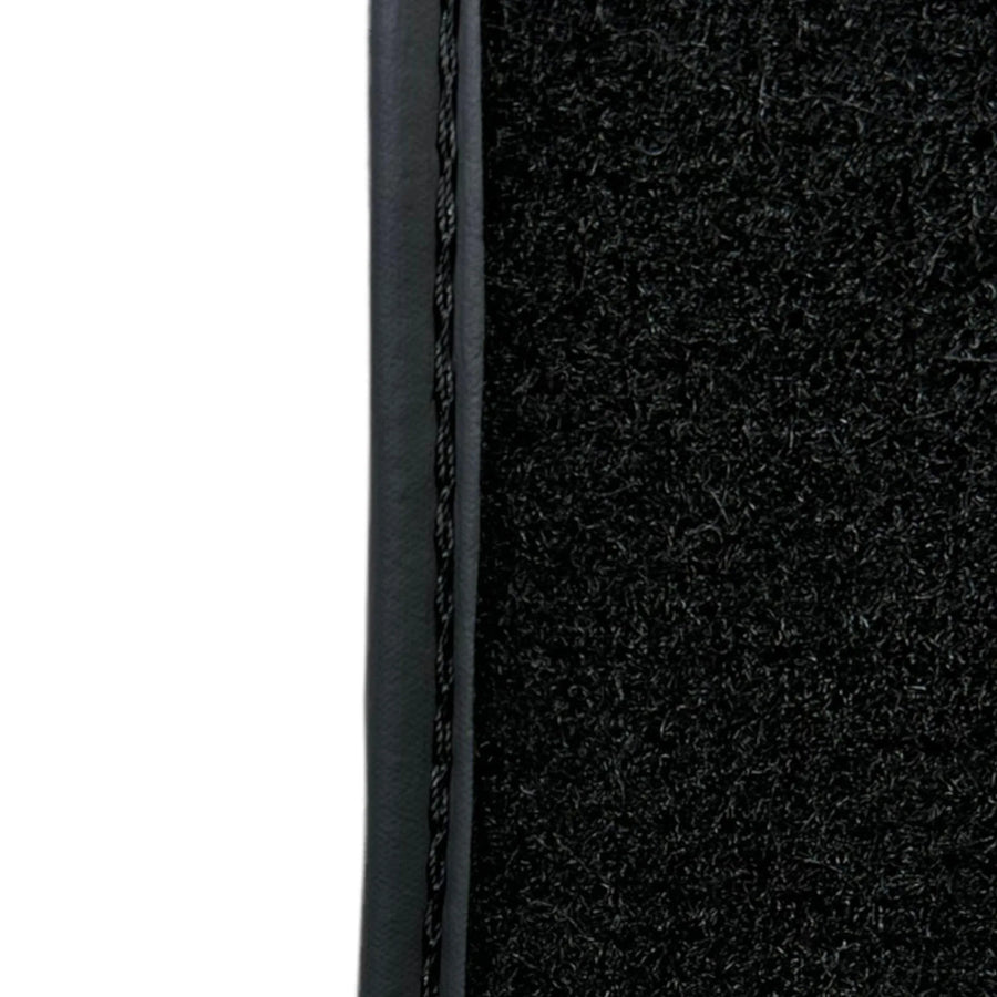 Black Sheepskin Floor Mats for Rolls-Royce Ghost Series I (2010–2020) No Steps Edition