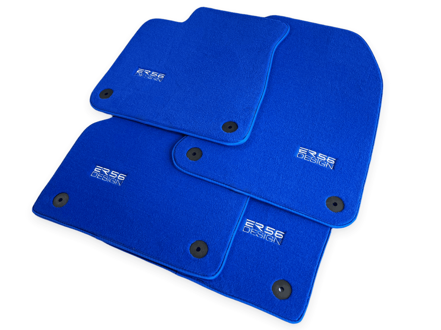 Blue Floor Mats for Audi A1 3-door Hatchback 2010-2018 | ER56 Design - AutoWin