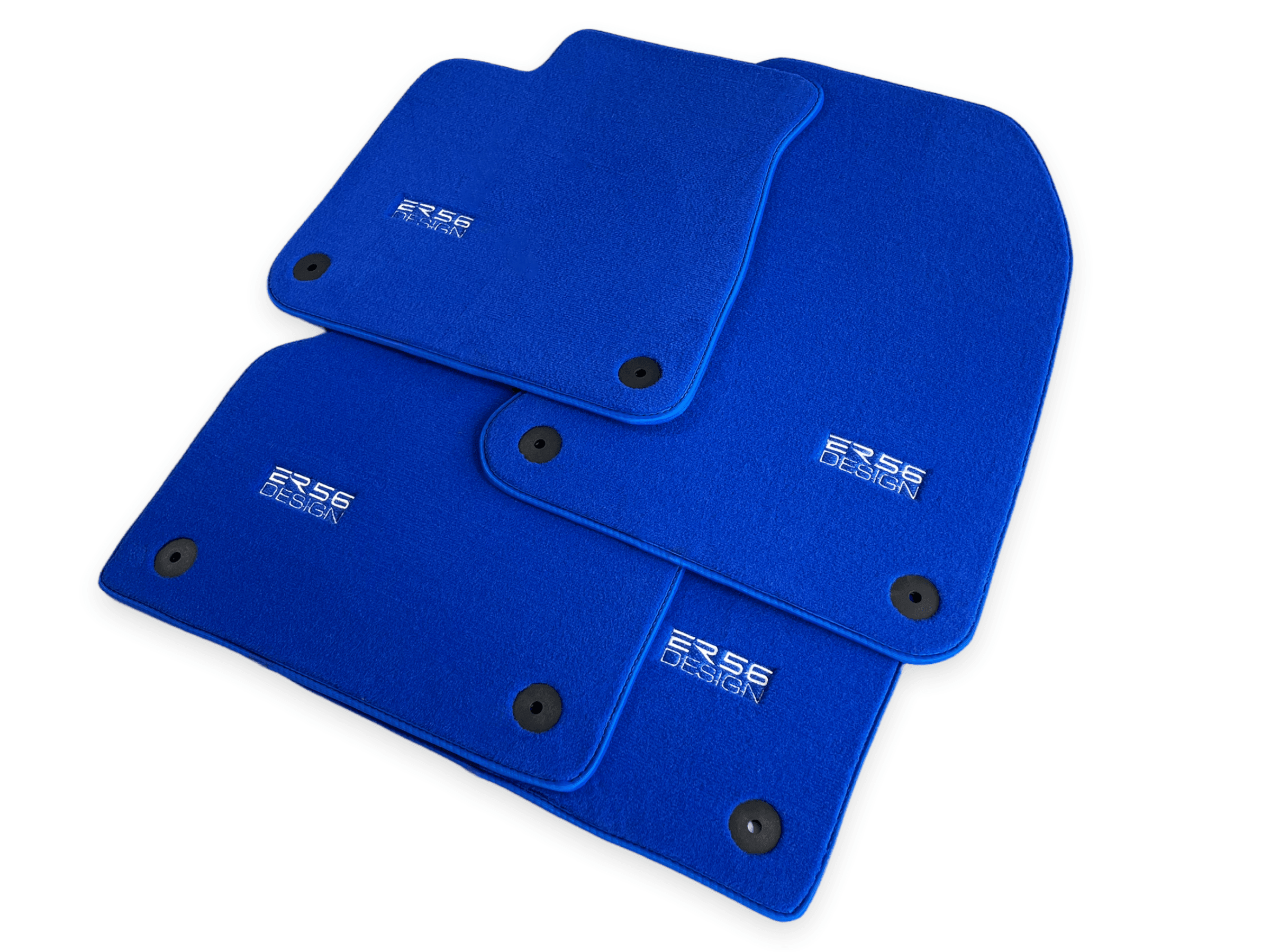 Blue Floor Mats for Audi A3 - 5-door Sedan (MHEV) Mild Hybrid Electric Vehicle (2021 - 2024) | ER56 Design - AutoWin