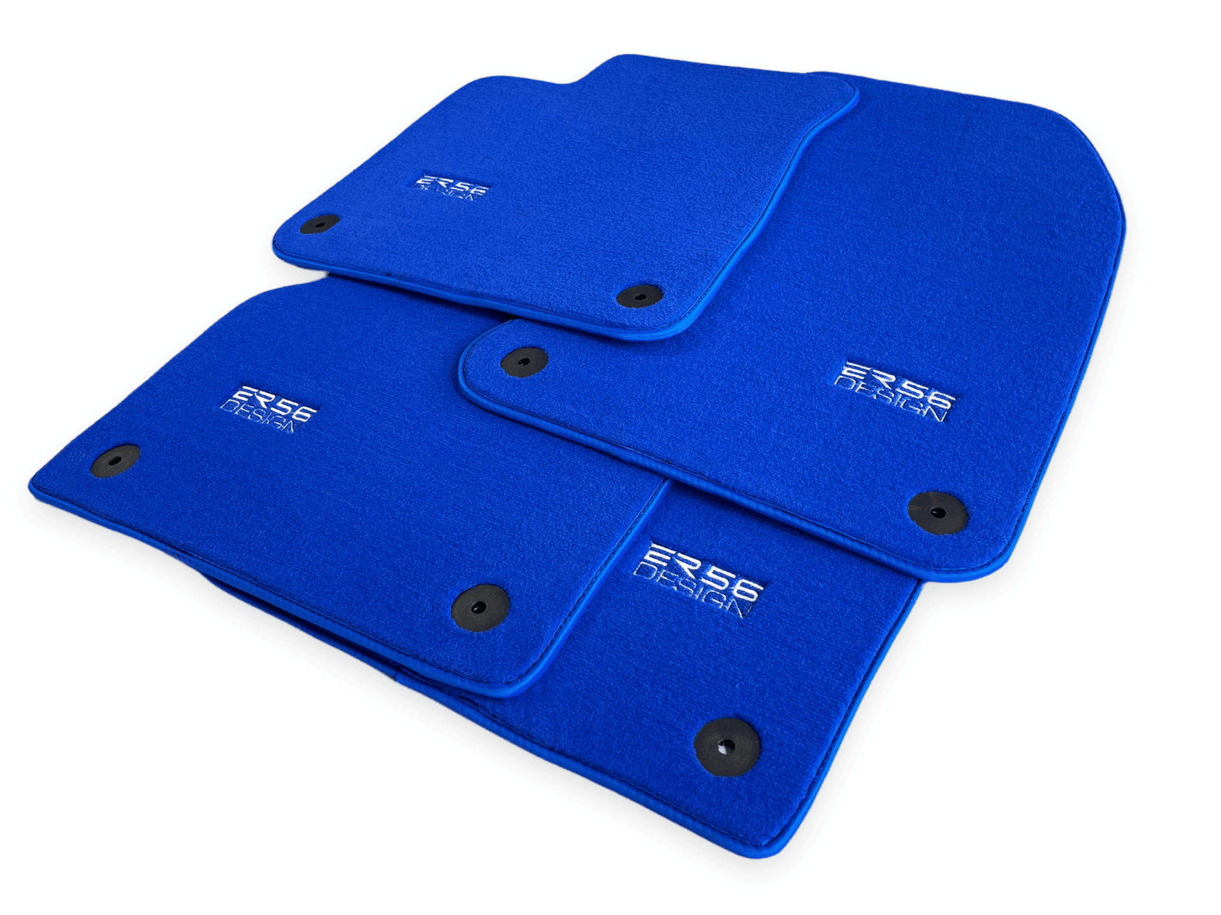 Blue Floor Mats for Audi A3 - 5-door Sedan (MHEV) Mild Hybrid Electric Vehicle (2021 - 2024) | ER56 Design - AutoWin