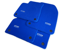 Blue Floor Mats for Audi A3 - 5-door Sedan (MHEV) Mild Hybrid Electric Vehicle (2021 - 2024) | ER56 Design - AutoWin