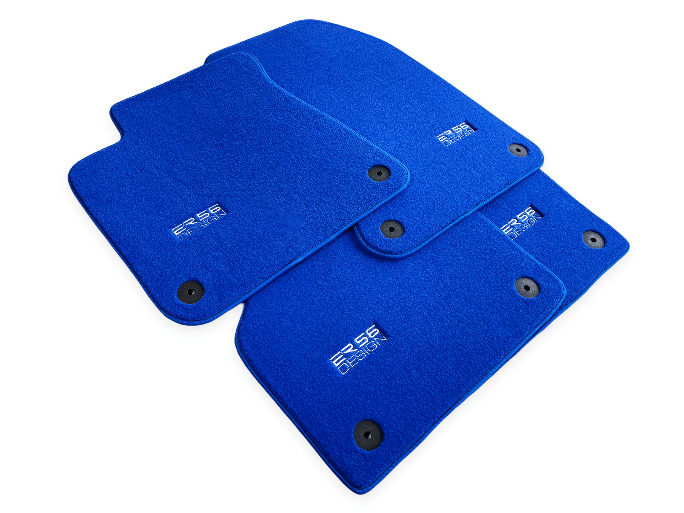 Blue Floor Mats for Audi A3 - 5-door Sedan (MHEV) Mild Hybrid Electric Vehicle (2021 - 2024) | ER56 Design - AutoWin