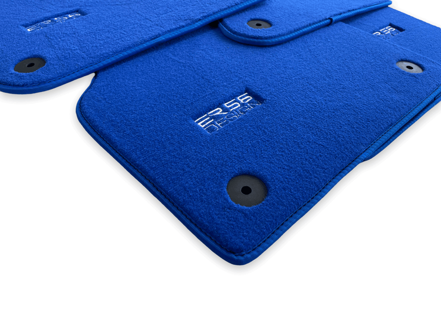 Blue Floor Mats for Audi A5 - 8F7 Convertible (2009-2017) | ER56 Design - AutoWin