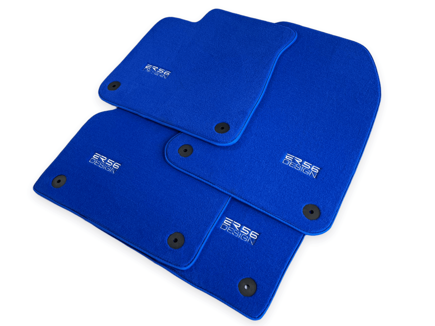 Blue Floor Mats for Audi A5 - 8F7 Convertible (2009-2017) | ER56 Design - AutoWin