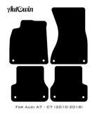 Blue Floor Mats for Audi A7 - C7 (2010-2018) | ER56 Design - AutoWin