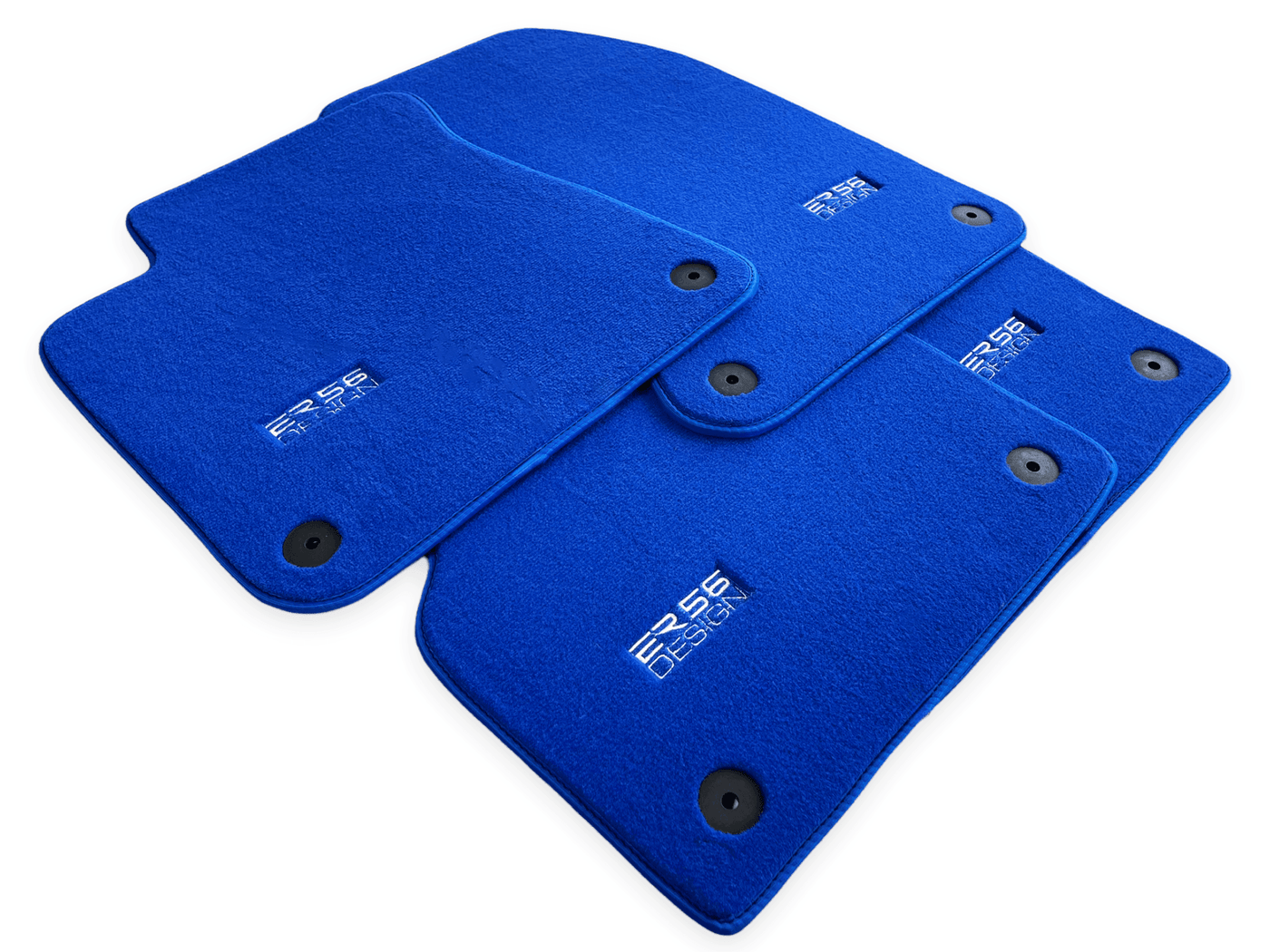 Blue Floor Mats for Audi A8 D3 Long (2002-2010) | ER56 Design - AutoWin