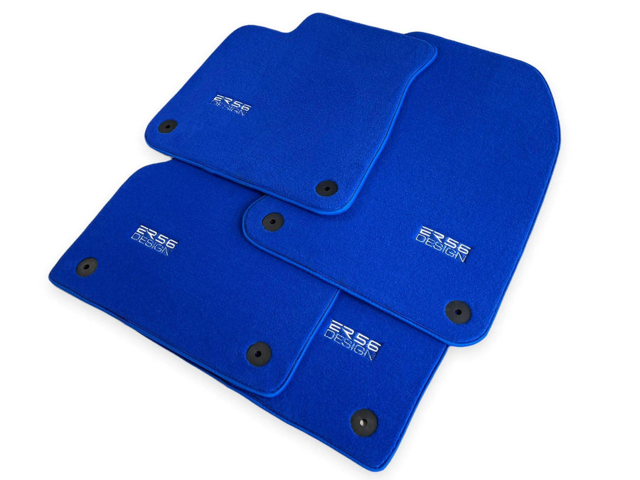 Blue Floor Mats for Audi Q2 (2020-2024) | ER56 Design - AutoWin