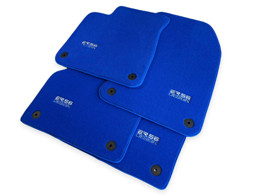 Blue Floor Mats for Audi Q2 (2020-2024) | ER56 Design - AutoWin