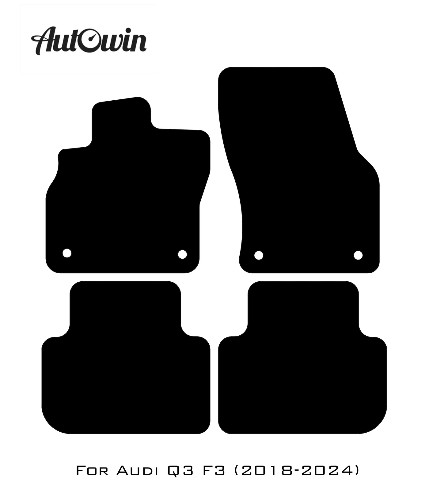 Blue Floor Mats for Audi Q3 F3 (2018-2024) | ER56 Design - AutoWin