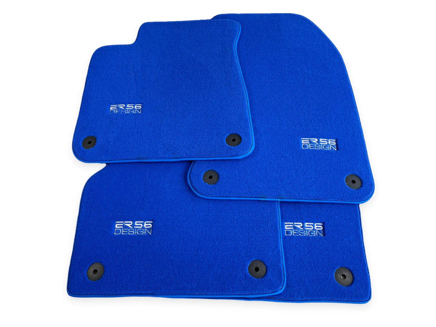 Blue Floor Mats for Audi Q4 E-tron (2021-2024) | ER56 Design - AutoWin