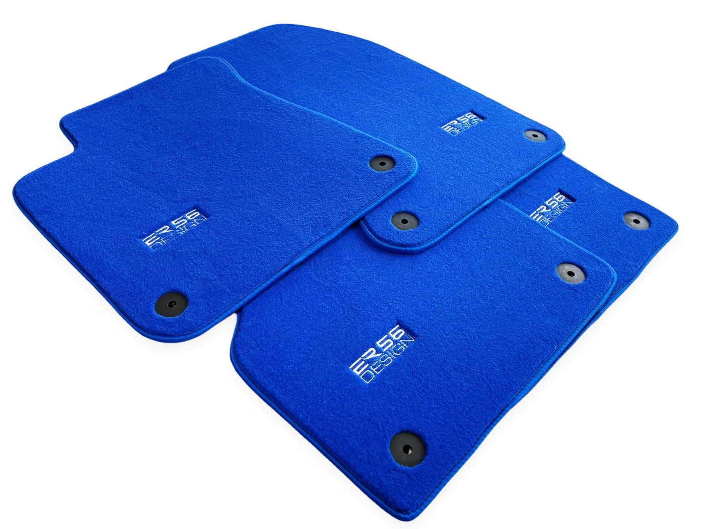 Blue Floor Mats for Audi Q7 4M (2015-2019) | ER56 Design - AutoWin