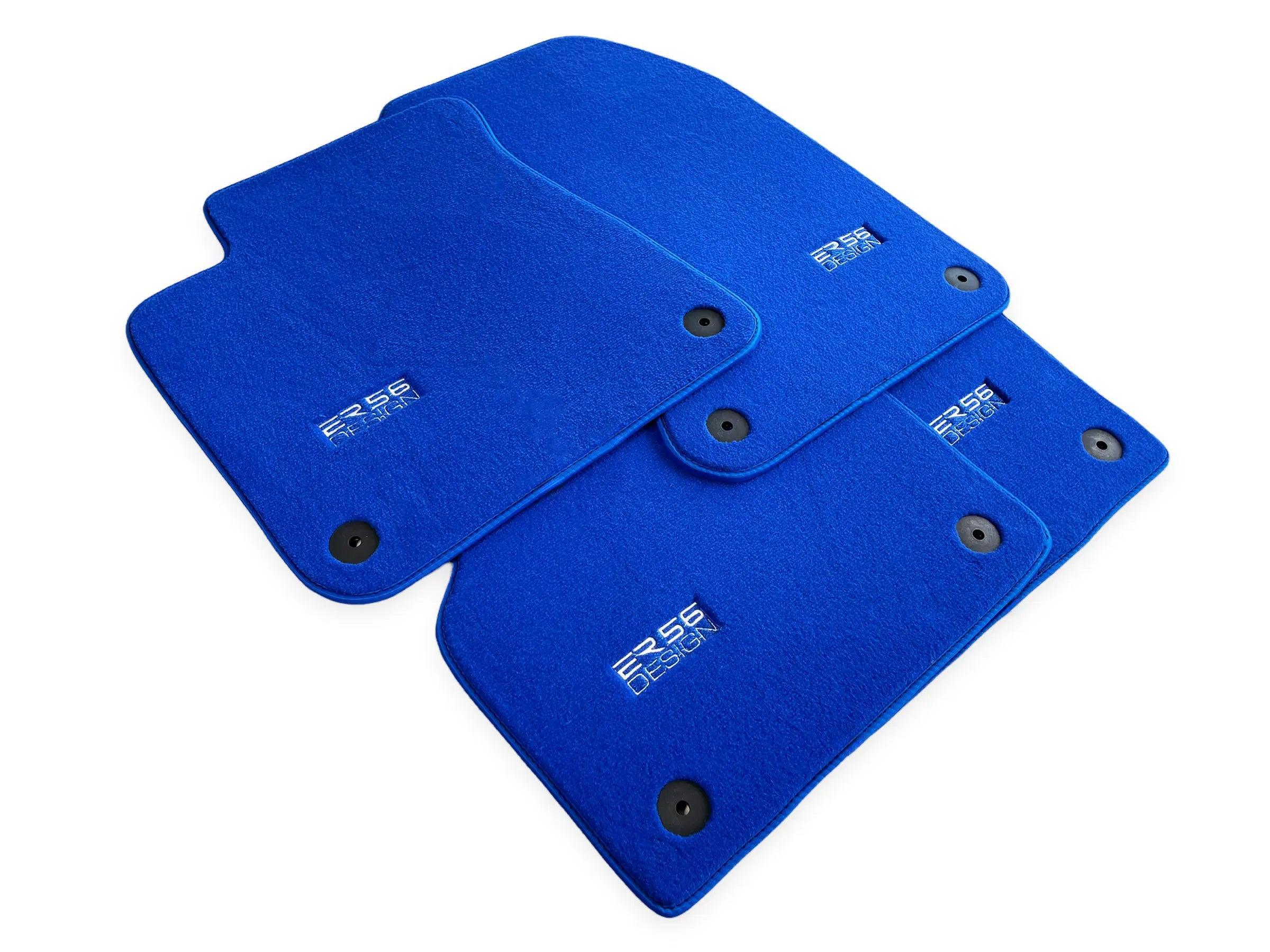 Blue Floor Mats for Audi Q8 e-tron (2023-2025) | ER56 Design - AutoWin