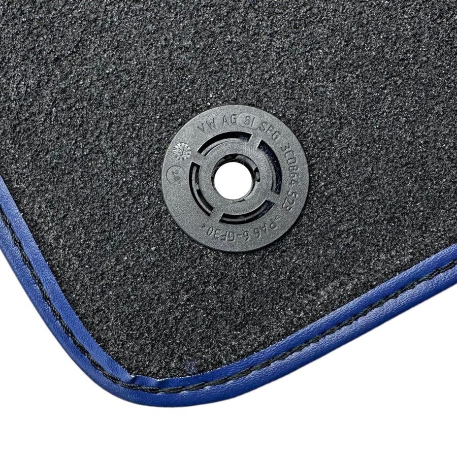 Blue Floor Mats For Bentley Bentayga (2015-2023) with Leather - AutoWin