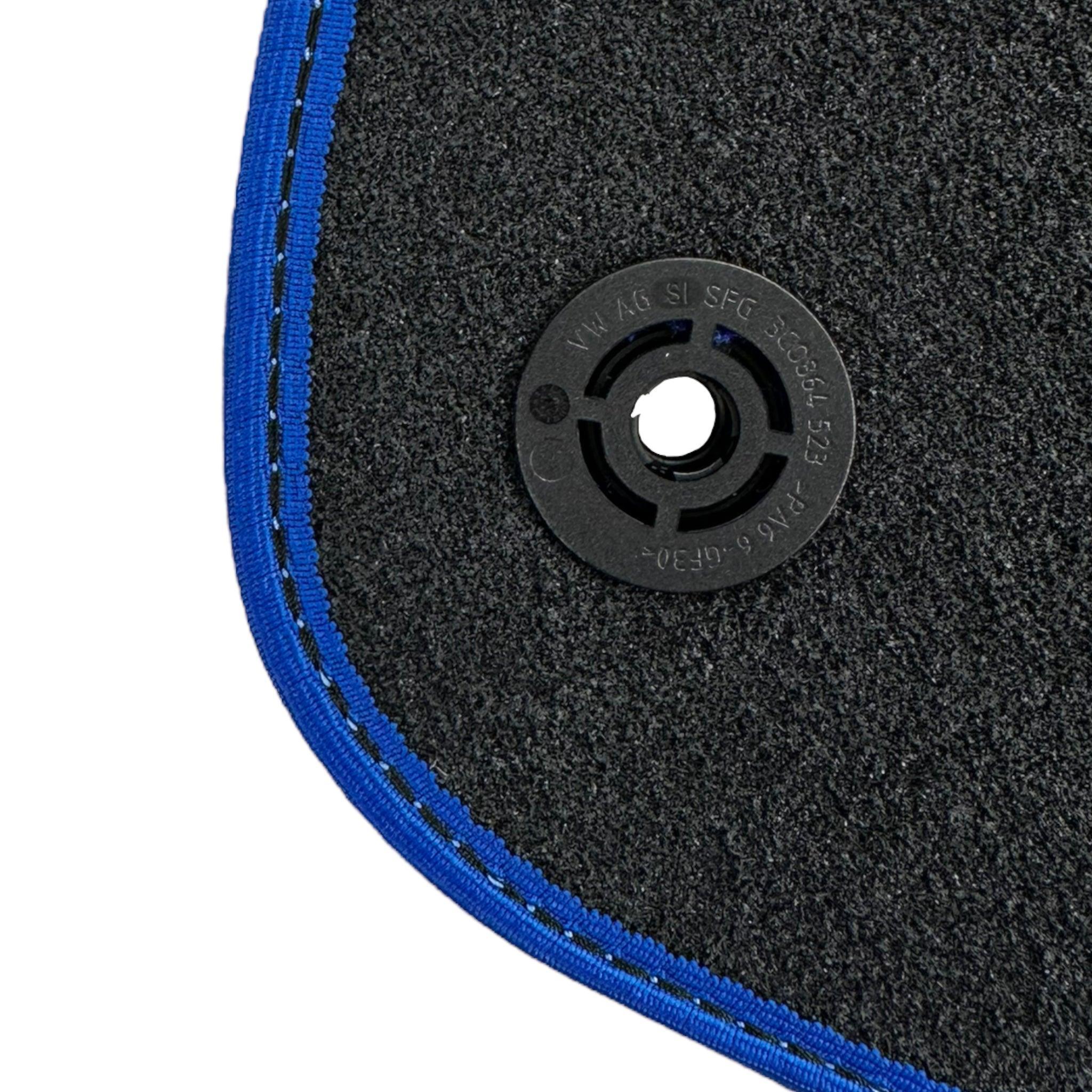 Blue Floor Mats For Bentley Continental GT (2018–2023) - AutoWin