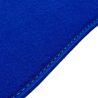 Blue Floor Mats For Bentley Flying Spur (2005-2013) with Alcantara Leather - AutoWin
