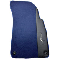 Blue Floor Mats For Bentley Flying Spur (2005-2013) with Leather - AutoWin
