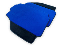 Blue Floor Mats For Ferrari 488 Pista Spider 2019-2021 With Alcantara Leather