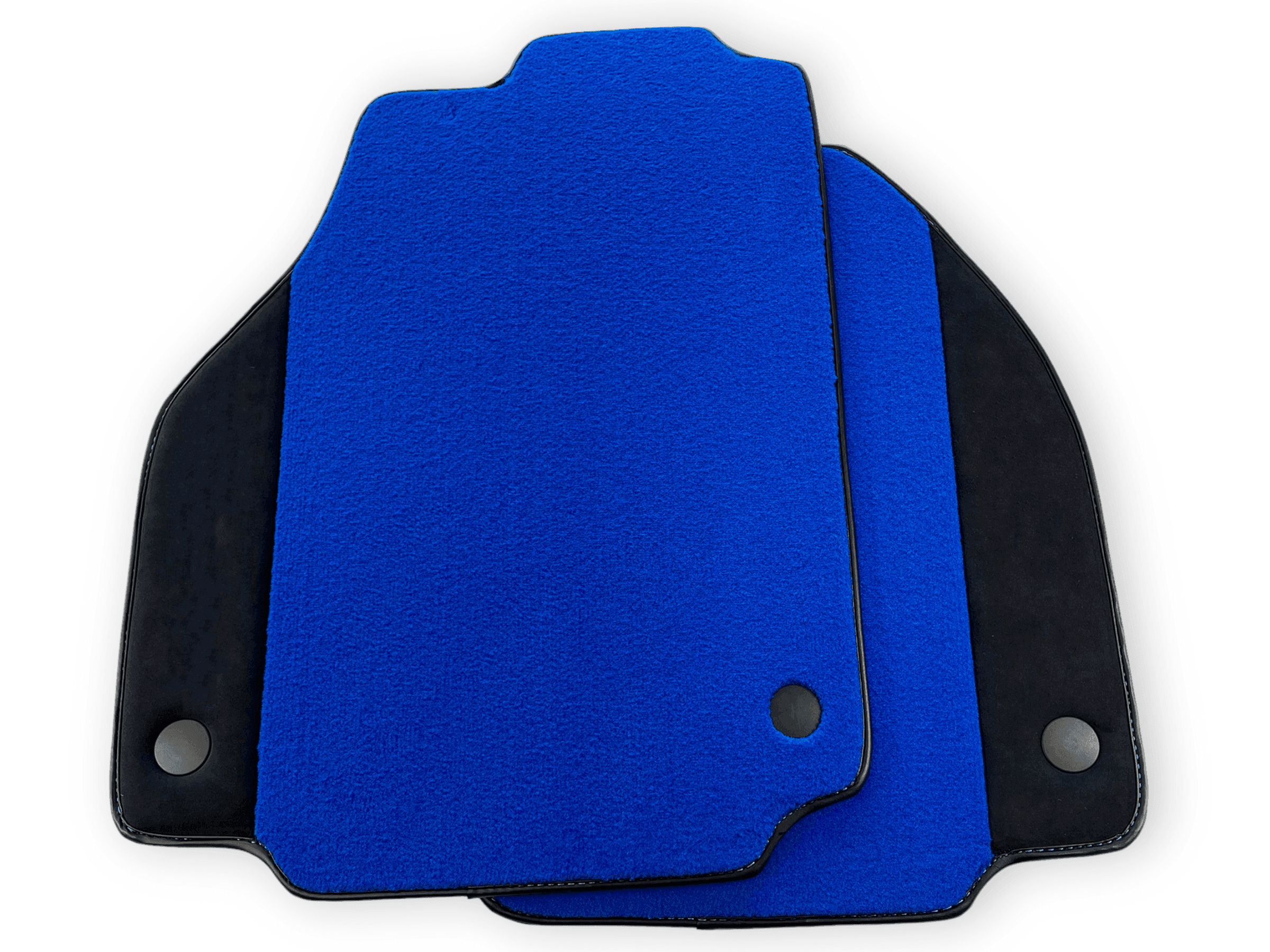 Blue Floor Mats For Ferrari 488 Pista Spider 2019-2021 With Alcantara Leather - AutoWin