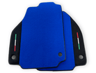 Blue Floor Mats For Ferrari 488 Pista Spider 2019-2021 With Alcantara Leather - AutoWin