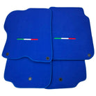 Blue Floor Mats For Ferrari GTC4 Lusso (2016-2023) Italian Edition - AutoWin