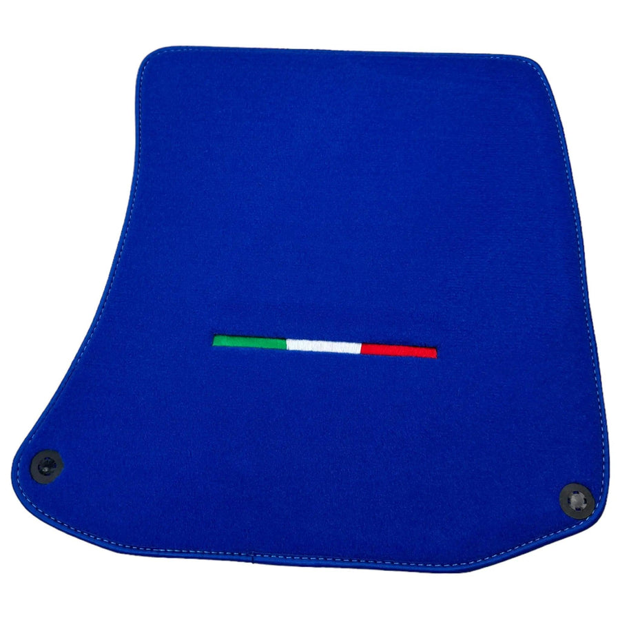 Blue Floor Mats For Ferrari Portofino (2018-2023) Italian Edition - AutoWin