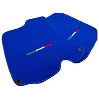 Blue Floor Mats For Ferrari Roma (2021-2024) Italian Edition - AutoWin