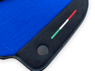 Blue Floor Mats For Ferrari 488 Pista Spider 2019-2021 With Alcantara Leather - AutoWin