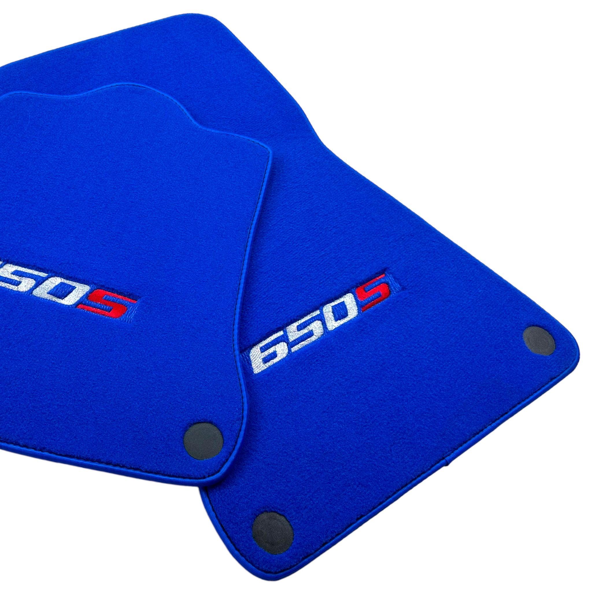 Blue Floor Mats For McLaren 650S Tailored - AutoWin