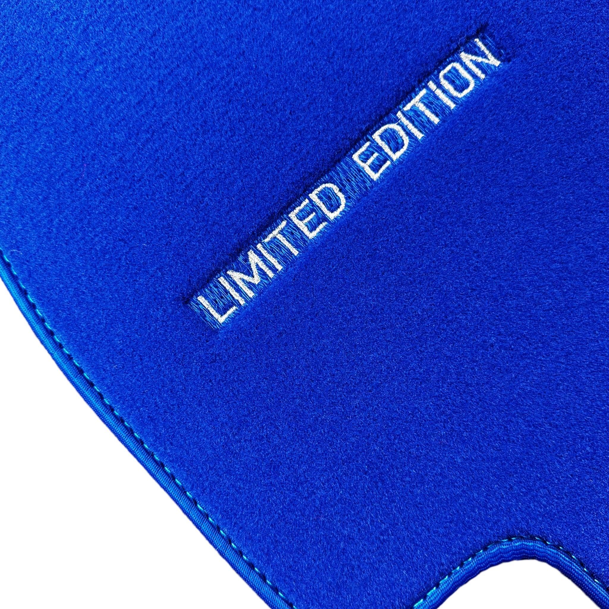 Blue Floor Mats For Mercedes Benz E-Class W213 Sedan (2016-2020) | Limited Edition - AutoWin