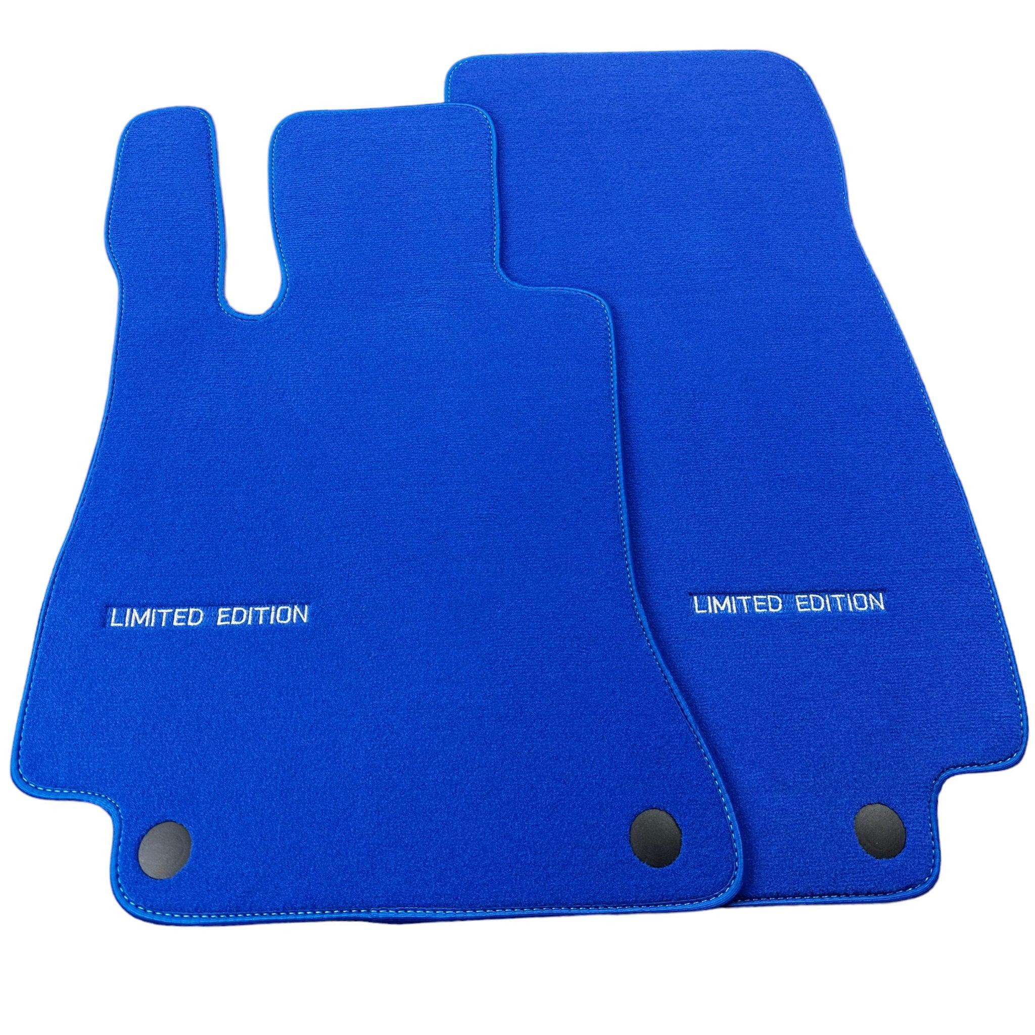 Blue Floor Mats For Mercedes Benz E-Class W213 Sedan (2016-2020) | Limited Edition - AutoWin