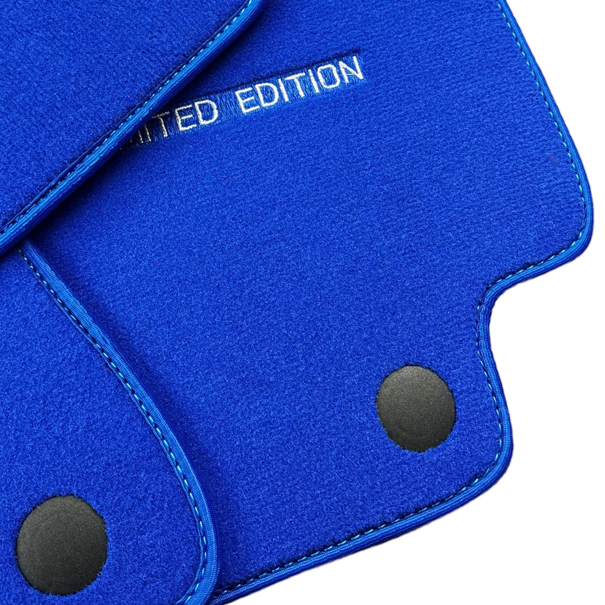 Blue Floor Mats For Mercedes Benz E-Class W213 Sedan (2016-2020) | Limited Edition - AutoWin