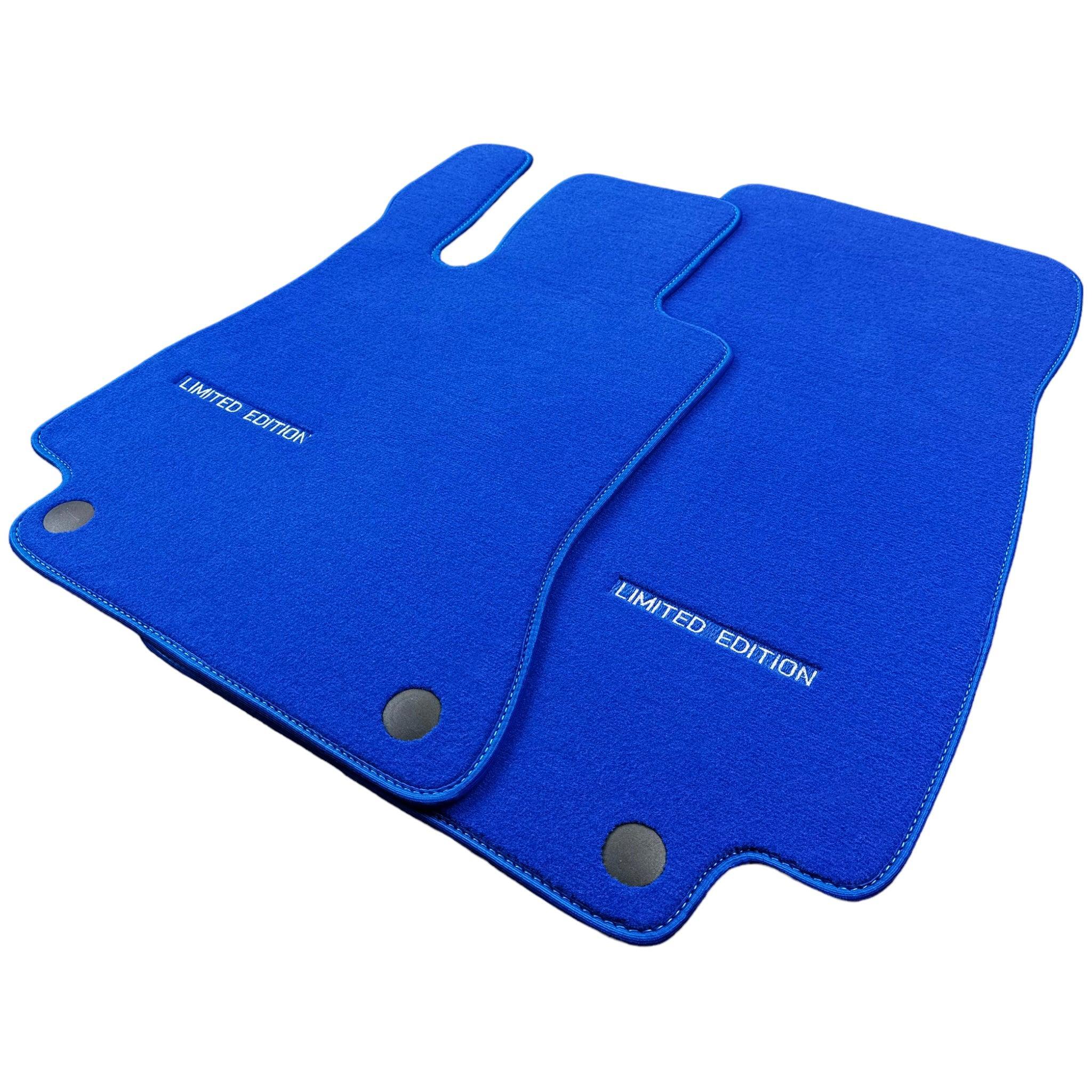 Blue Floor Mats For Mercedes Benz E-Class W213 Sedan (2016-2020) | Limited Edition - AutoWin