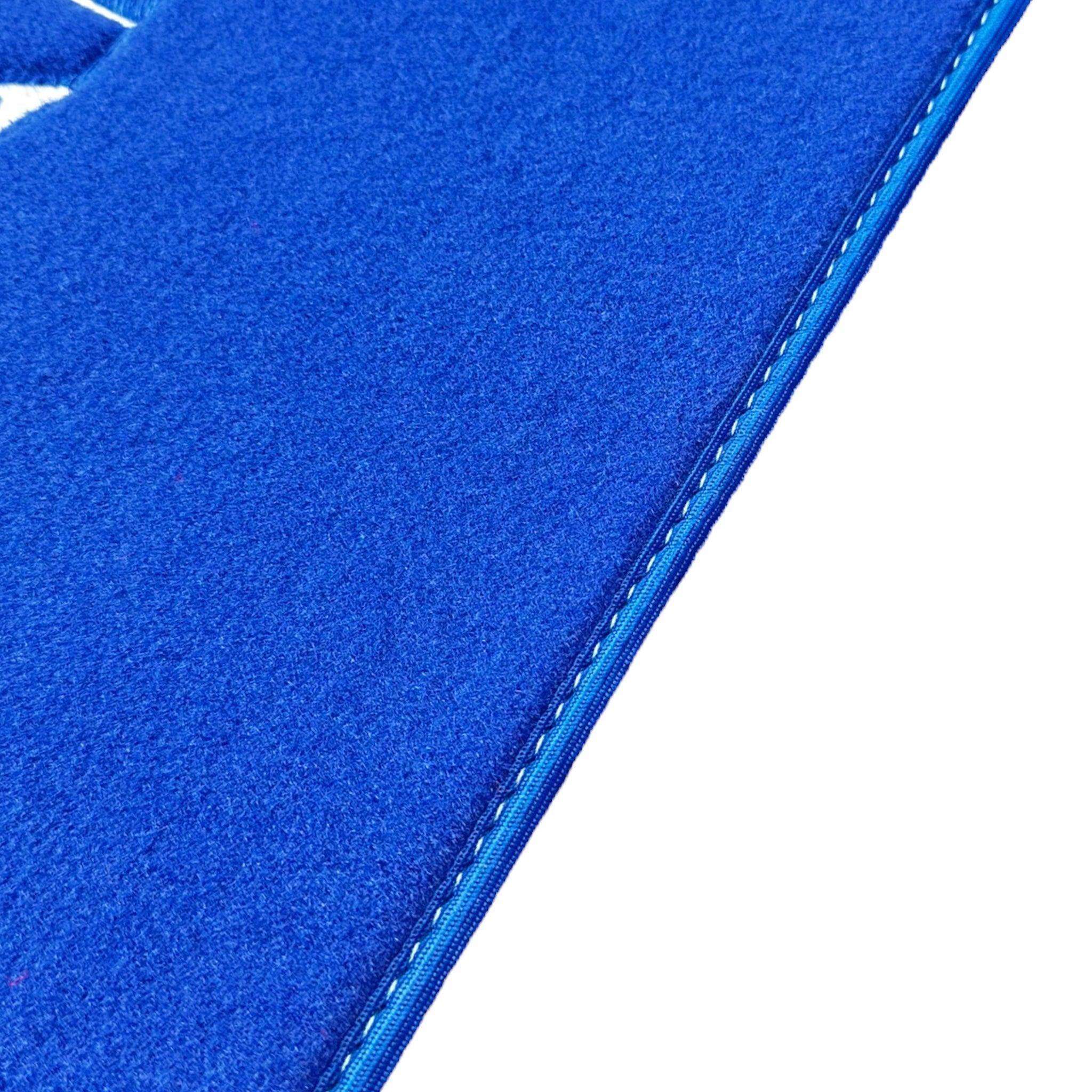 Blue Floor Mats for Pontiac FireBird (1970-1981) with Trans Am Logo - AutoWin