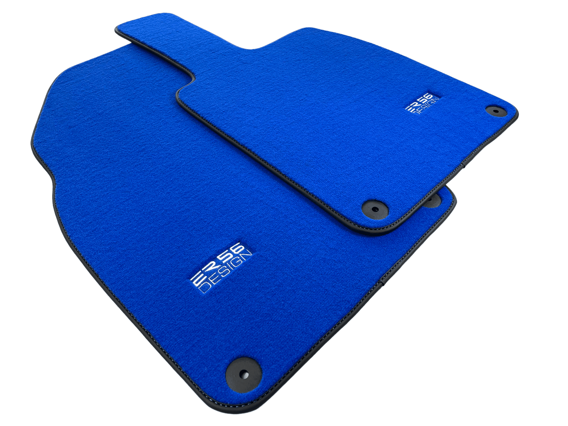 Blue Floor Mats for Porsche 981 Boxster (2013-2016) ER56 Design - AutoWin